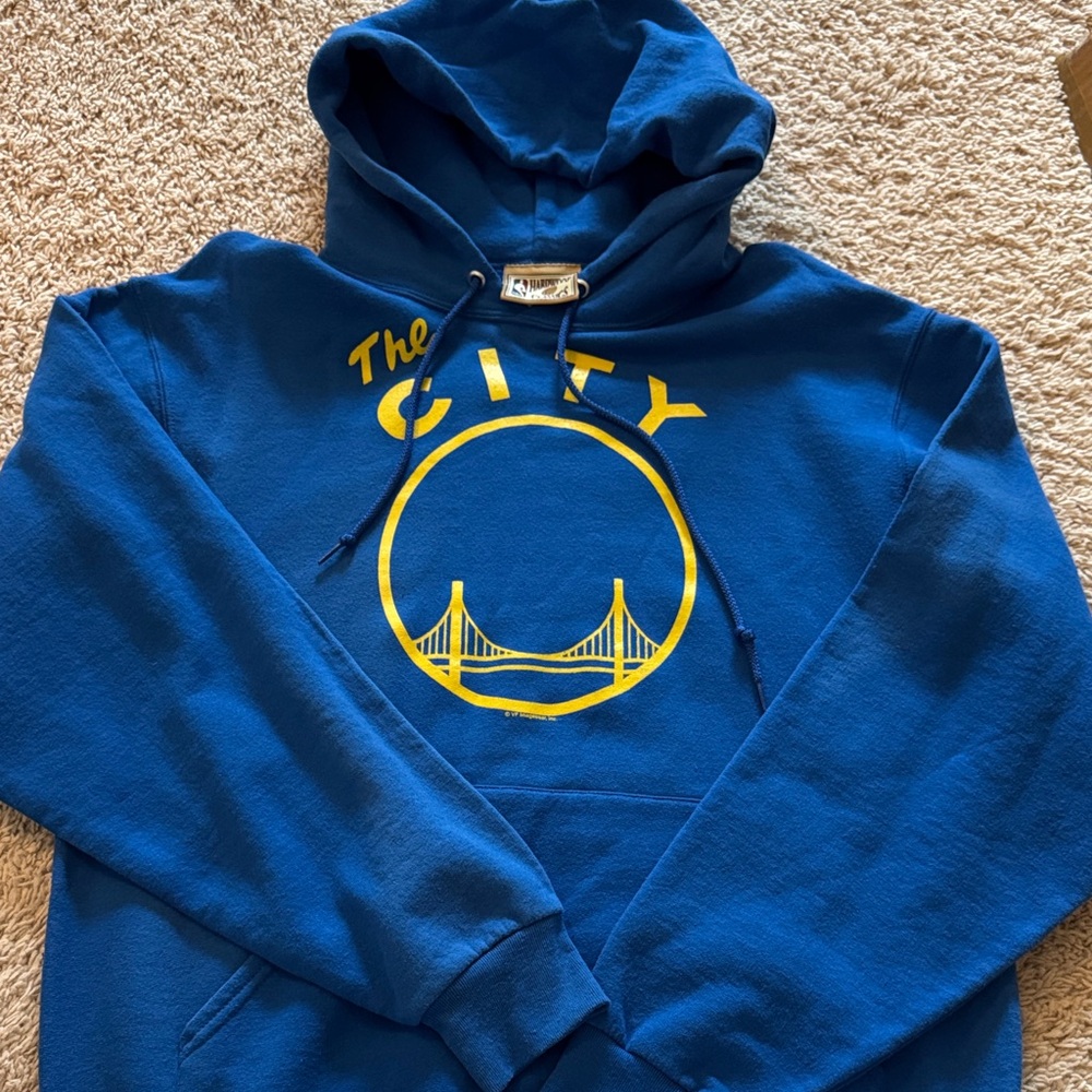 Golden State Warriors Hoodie with Yellow Print